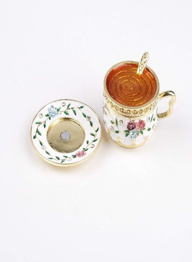 SEVENBEES Coffee Cup Figurine Collectibles Hinged Jewelry Box Trinket Boxes - Image 3